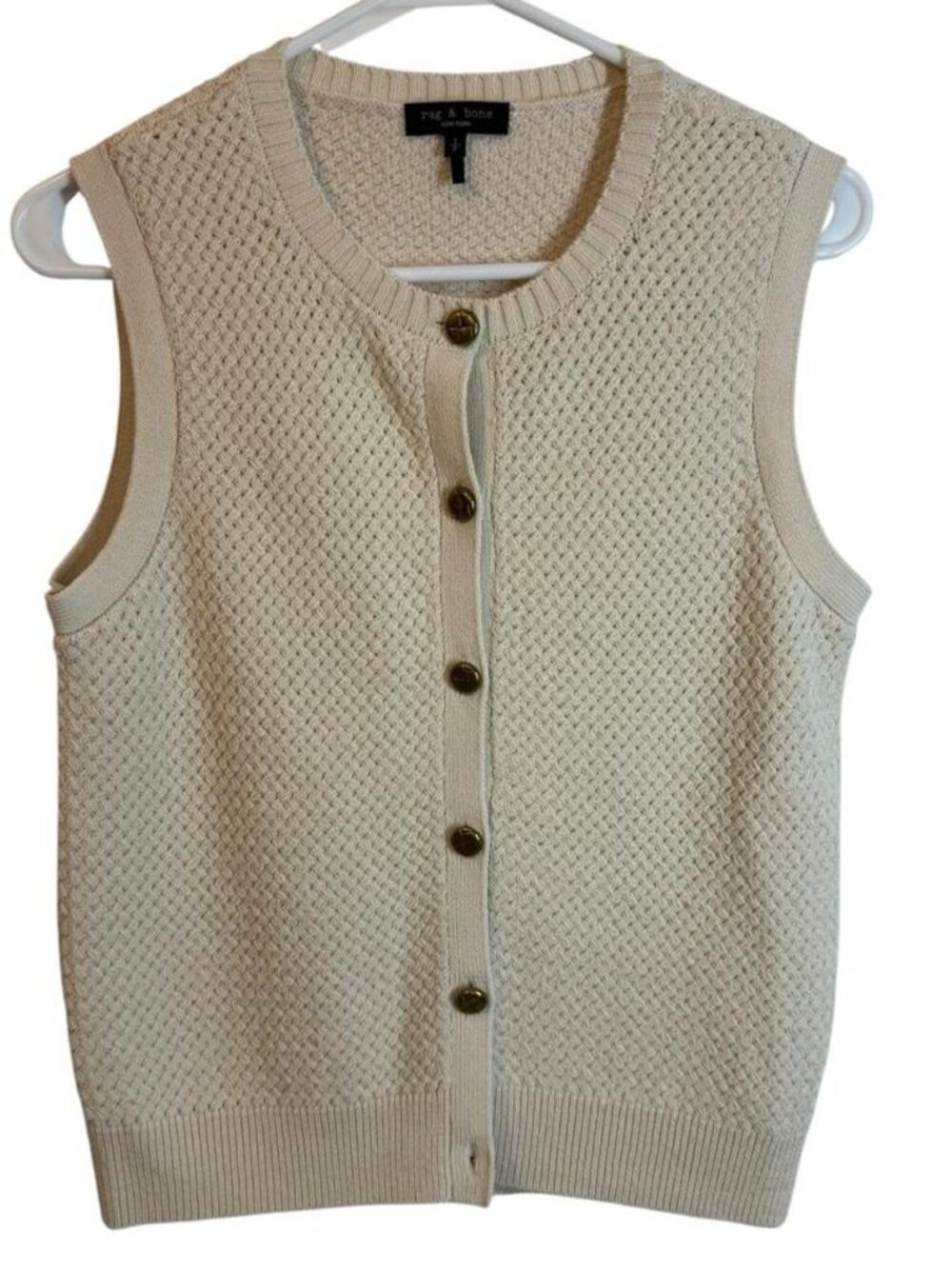 rag & bone Jax Sleeveless Cardigan Sweater Vest Size Small